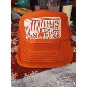 MOONDOGGIES BEACH CLUB Men's Orange Basic Groove Foam Trucker Hat